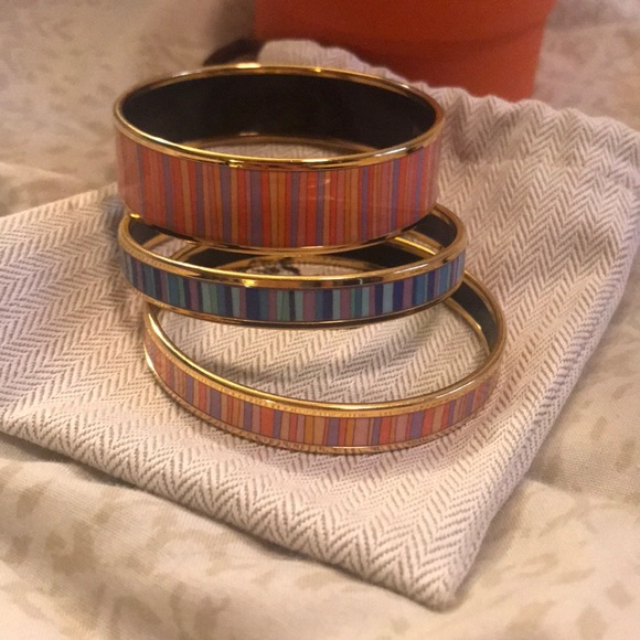 Hermes Jewelry - Set of 3 Hermès enamel bracelets
